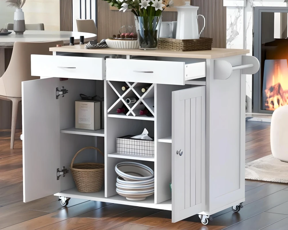 slim narrow kitchen island